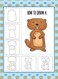 Groundhog Day Directed Drawing And Journal Prompt Free Directed Drawing Groundhog Day Groundhog Day Activities