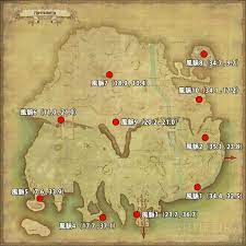 Ff14 漆黒エリア コルシア島 の風脈場所一覧と風脈の泉交感情報のリスト順番 マップ画像と座標詳細 Arutora