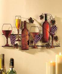 Wine Rack Or Wall Hanging Wine Decor Kitchen Wine Wall Decor Wine Theme Kitchen