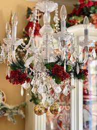 Red Christmas With Crystals Holiday Decor Chandelier Decor Diy Holiday Decor