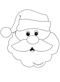 Santa Claus Face With Big Beard Easy Santa Drawing How To Draw Santa Santa Claus Drawing Easy