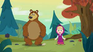 Masha è una bambina piccola e bionda con gli occhi verdi, irrequieta e testarda, che si caccia in situazioni divertenti. Pin Su Canzoncine