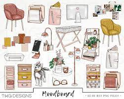 Mood Board Fashion Girl Clip Art Watercolor Clipart Office Etsy Clip Art Mood Board Fashion How To Draw Hands