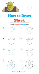How To Draw Shrek Really Easy Drawing Tutorial Drawing Tutorial Easy Easy Disney Drawings Easy Drawings