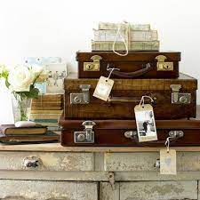Decorating With Trunks And Luggage Vintage Suitcases Vintage Luggage Old Suitcases