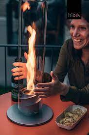 Hofats Spin Bioethanol Windlicht Tischfeuer Feuerschalen Garten Glaszylinder Feuer