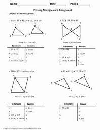 Congruent Triangles Worksheet Answers Best Of Geometry Worksheet Triangle Congruence Proof Geometry Worksheets Congruent Triangles Worksheet Triangle Worksheet