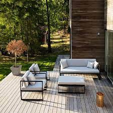 Sensum Skepparholmen Loungemobel Set 4 Tlg Schwarz Aussenwohnbereiche Loungemobel Garten Lounge Mobel Balkon
