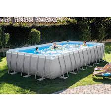 Intex 24ft X 12ft X 52in Ultra Xtr Frame Rectangular Pool Set With Sand Filter Pump Walmart Com Walmart Rectangular Pool Above Ground Swimming Pools Intex