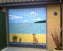 Painted Houses Exterior Home Painting Ideas With A Sea Theme Garage Doors Unique Garage Doors House Paint Exterior