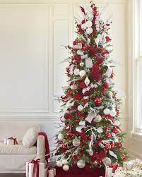 Red White And Sparkle Ornament Set White Christmas Tree Decorations Christmas Tree Red And Silver Pencil Christmas Tree