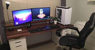Gaming Desks Gaming Desk Designs Diy Computer Desk Ikea Computer Desk Dream Build Around 300 Home Tech Dad Gaming Desk Ikea Gaming Desk Custom Computer Desk