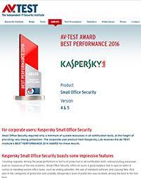 Best Av Test Best Performance Award Kaspersky