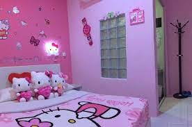 25 Adorable Hello Kitty Bedroom Decoration Ideas For Girls Hello Kitty Room Decor Hello Kitty Bedroom Hello Kitty Bedroom Decor