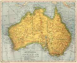 1909 Antique Australia Map Vintage Map Of Australia Gallery Etsy Alte Karten Karten