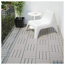 Runnen Decking Outdoor Gray 9 Sq Feet Ikea Outdoor Flooring Diy Deck Deck Design