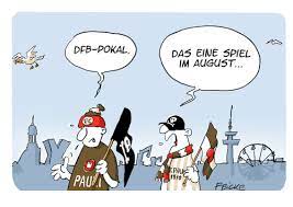Cartoons & comics & graphic novels. Fc St Pauli Im Dfb Pokal Von Feicke Sport Cartoon Toonpool