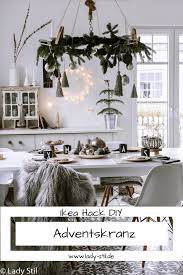 Hangender Adventskranz Lady Stil De Adventkranz Adventskranz Weihnachtsschmuck Diy
