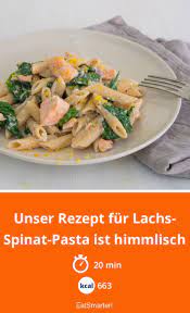 Unser Rezept Fur Lachs Spinat Pasta Ist Himmlisch Eatsmarter De Buro Lunch Unterwegs Pasta Spinat Pasta Lachs Spinat Lachs Spinat Nudeln