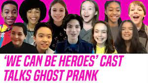 The cast of the new netflix movie 'we can be heroes' — yaya gosselin (missy moreno), nathan blair (wild card), andy walken (wheels), lotus blossom (a. We Can Be Heroes Netflix Cast Talks Behind The Scenes Ghost Prank Youtube