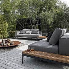 Grid By Gloster Furniture Feuerstelle Garten Loungemobel Garten Lounge Mobel