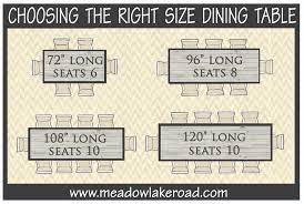 Paul downs made a custom dining room table and 8 chairs for me years ago. Choosing The Right Size Dining Table Meadow Lake Road Dining Table Sizes Dining Table Dimensions 10 Person Dining Table
