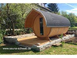 Bochkovaya Sauna S Drovyanoj Pechyu Fasssauna Gartensauna Sauna