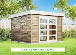 Gartenhaus Luma N1 28mm Gartenhaus Pultdach Flachdach Gartenhaus Gartenhaus
