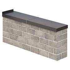 Sarei Wandanschlussprofil Breite 270 Mm Anthrazit Aluminium Mauerabdeckung Mauer Aluminium