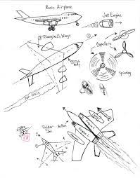 Draw Airplane And Jet By Diana Huang Airplane Drawing Airplane Illustration Notebook Drawing