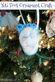 Yeti Foot Ornament Craft To Celebrate Smallfoot The Movie On Blu Ray Fun Learning Life Christmas Ornaments Homemade Christmas Tree Decorations For Kids Homemade Ornaments