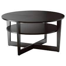 Vejmon Bord Brunsvart Ikea In 2020 Couchtisch Runder Couchtisch Ikea Couchtisch Rund