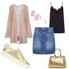 Rosa Ed Oro Stile Di Moda Outfit Abbigliamento Chic