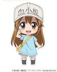 Hataraku Saibou Trombosit Chibi Animasi Seni