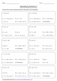 Multiple Choices Interval Notation Absolute Value Inequalities Absolute Value Equations Absolute Value