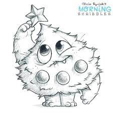 Christmas Cards Drawings Danquahinstitute Org Cute Monsters Drawings Christmas Drawing Art Drawings