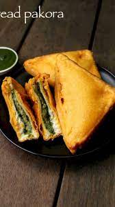 Bread Pakora Recipe Aloo Stuffed Bread Pakora Bread Bajji Recipe Pakora Recipes Indian Snack Recipes Recipes