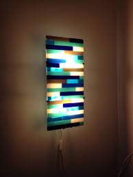 Zelf Gemaakte Plaat Voor Gyllen Lamp Van Ikea Fused Glass Lampmaken Fused Glass Wall Art Glass Wall Art Fused Glass