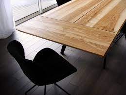 Il est possible d'y installer la rallonge sans aide. Table Amazone De Salle A Manger Metal Et Bois Massif