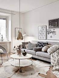 Change Up The Gray Couch With And Chic Black And White Striped Accents Living Room Decor Gray Grey Couch Living Room Grey Sofa Living Room