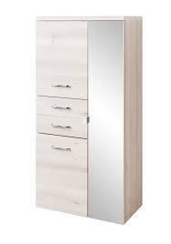 Bad Midischrank Fontana 3 Turig 2 Schubkasten 65 Cm Breit Buche Moebel Guenstig De