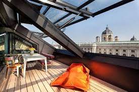 Roof Construction Bellariastrasse Vienna Interior Projects Bwm Architekten Dachausbau Dachkonstruktion Zinkdach