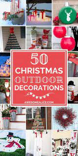 50 Best Diy Outdoor Christmas Decorations Awesome Alice Christmas Decorations Diy Outdoor Easy Outdoor Christmas Decorations Diy Christmas Decorations Easy