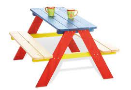 Kindersitzgarnitur Nicki Fur 4 Bunt Kinder Picknicktisch Picknicktisch Picknick Drinnen