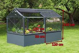 Growcamp Erweiterungsmodul Hochbeet 120x120x150cm Inkl Folie Insektenschutznetz Greenhouse