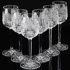 6 Vintage Likorglaser Kristall Glaser Bohemia Bleikristall Stern Schliff U5c Kristallglas Kristalle Vintage