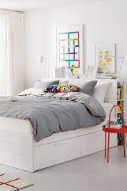 Brimnes Bettgestell Kopfteil Und Schublade Weiss Ikea Deutschland Bettgestell Verstellbare Betten Bett Lagerung