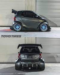 The Infamous Smart Car Thesmartcar Instagram Mug Shot Smartcar Toyotires Smart Turbo Methanol Mishimoto Widebo Smart Car Smart Car Body Kits Benz Smart