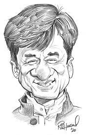 Tom S Daily Coronacature Jackie Chan Cartoon Drawings Cartoon Character Design Cartoon Sketches