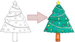 How To Draw Christmas Tree Step By Step Easy Christmas Tree Drawings Newyear Easy Christmas Drawings Christmas Tree Drawing Christmas Drawing